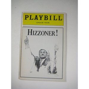 Hizzoner Playbill Tony Lo Bianco Fiorello H LaGuardia February 1989